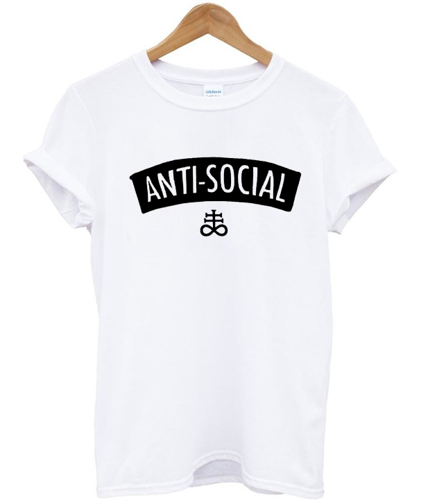 Anti social t shirt | anncloset.com