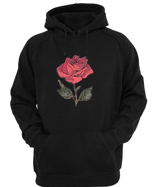 Rose flower hoodie | anncloset.com
