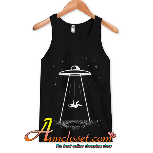 Gothic Alien Ufo Black Tank Tops Galaxy Print Star Wars Hipster