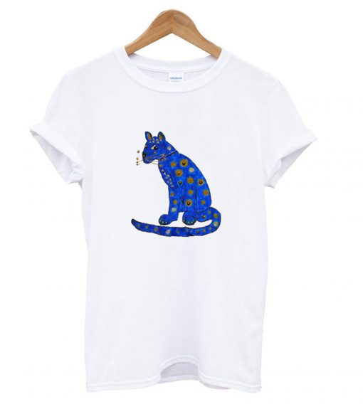 abba blue cat t shirt